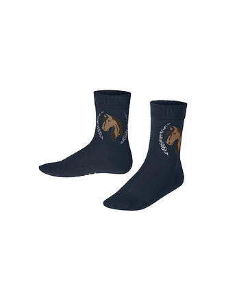 FALKE | Calcetines infantiles HORSE azul espacial