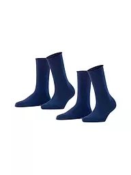 FALKE | Happy Calcetines Paquete de 2 negro | Azul