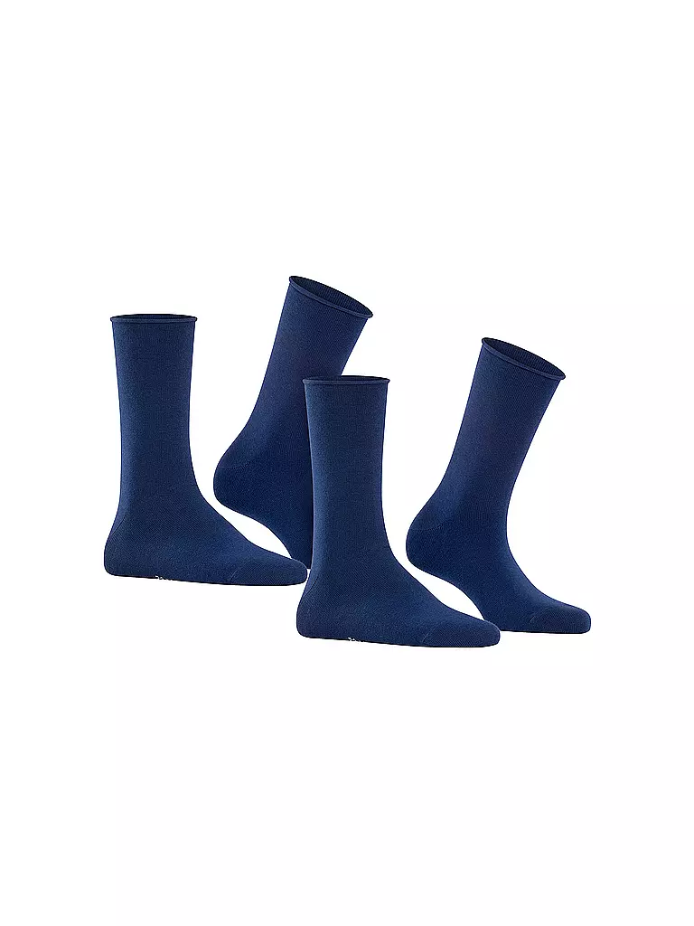 FALKE | Calcetines, paquete de 2 HAPPY azul royal | 