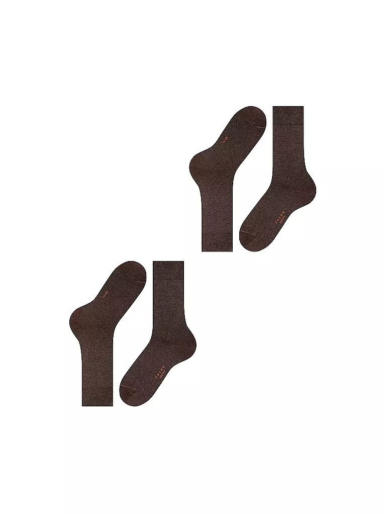 FALKE | Calcetines 2 unidades Pkg HAPPY marrón oscuro | Marrón