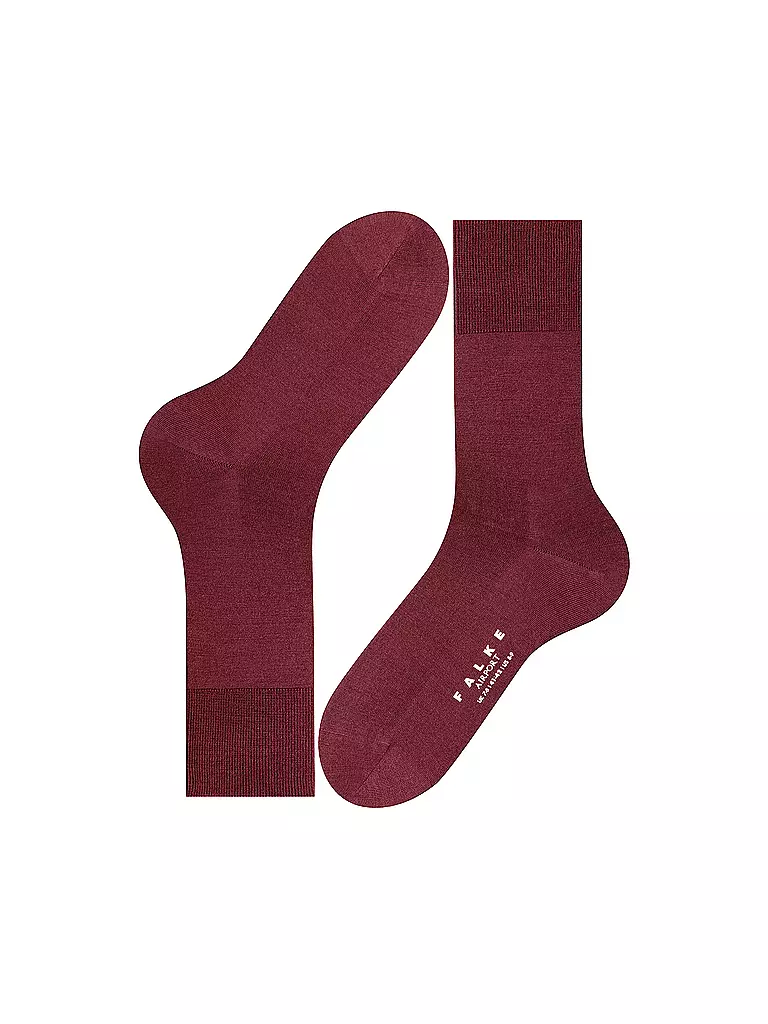 FALKE | Calcetines Airport barolo | Rojo oscuro