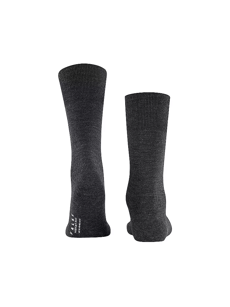 FALKE | Calcetines AIRPORT PLUS antracita jaspeado |