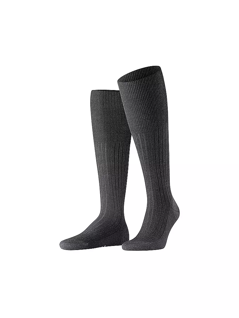 FALKE | Calcetines altos BRISTOL antracita mel. | Gris
