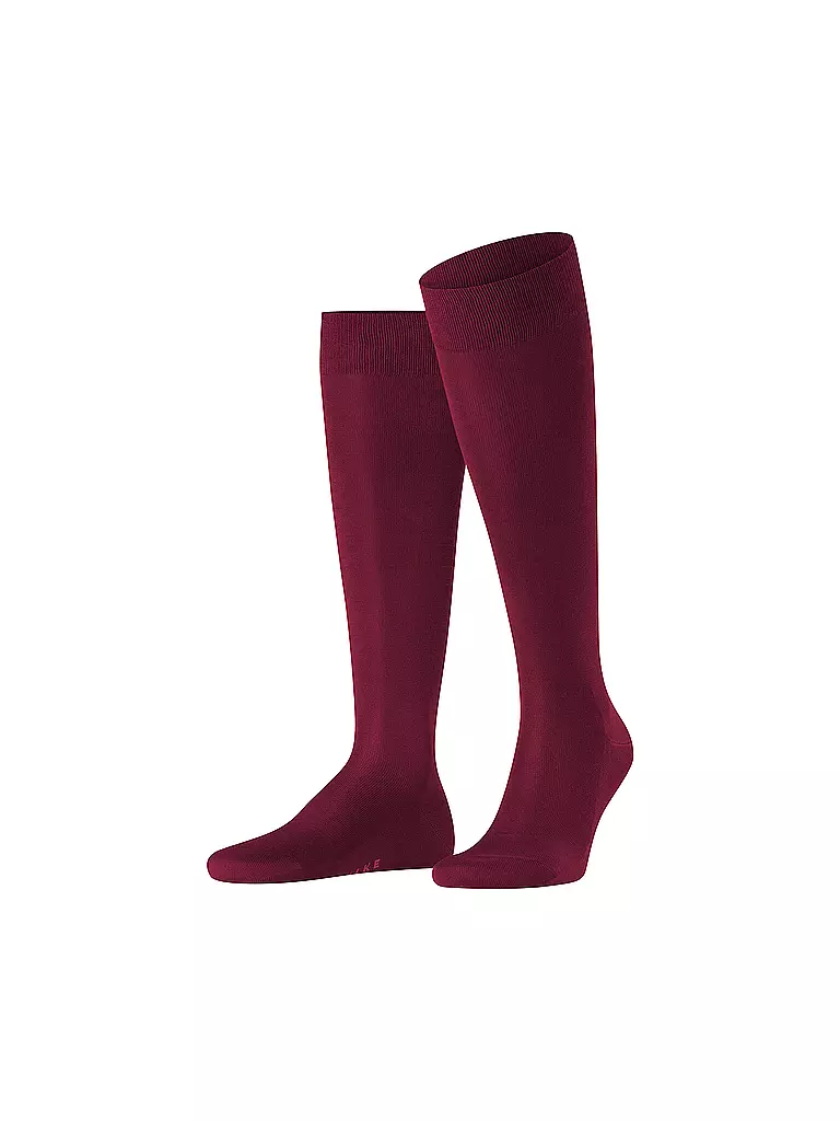 FALKE | Calcetines altos TIAGO barolo | Rojo oscuro