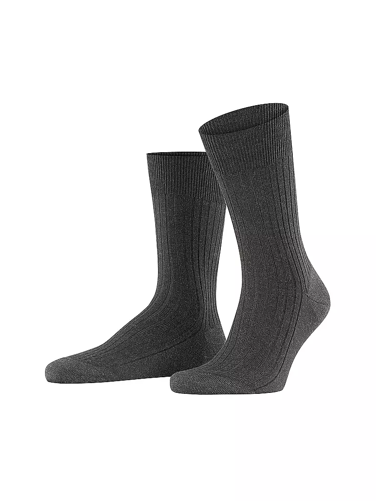 FALKE | Calcetines BRISTOL PURE antracita mel. | Gris