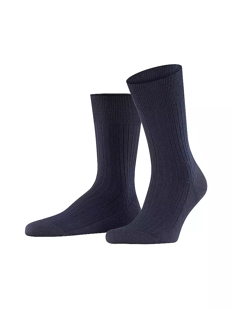 FALKE | Calcetines BRISTOL PURE azul marino oscuro | Azul