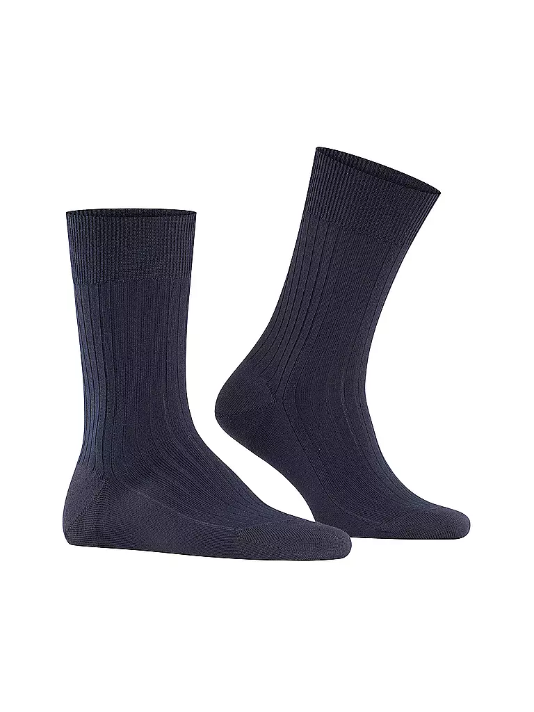 FALKE | Calcetines BRISTOL PURE azul marino oscuro | Azul