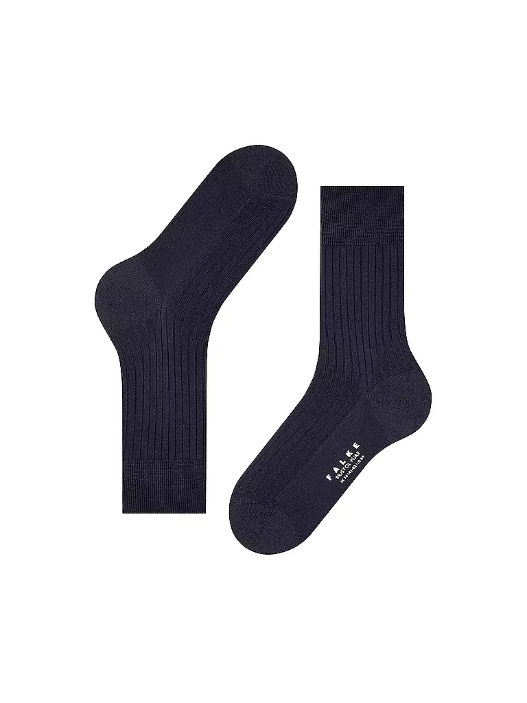 FALKE | Calcetines BRISTOL PURE azul marino oscuro | Azul