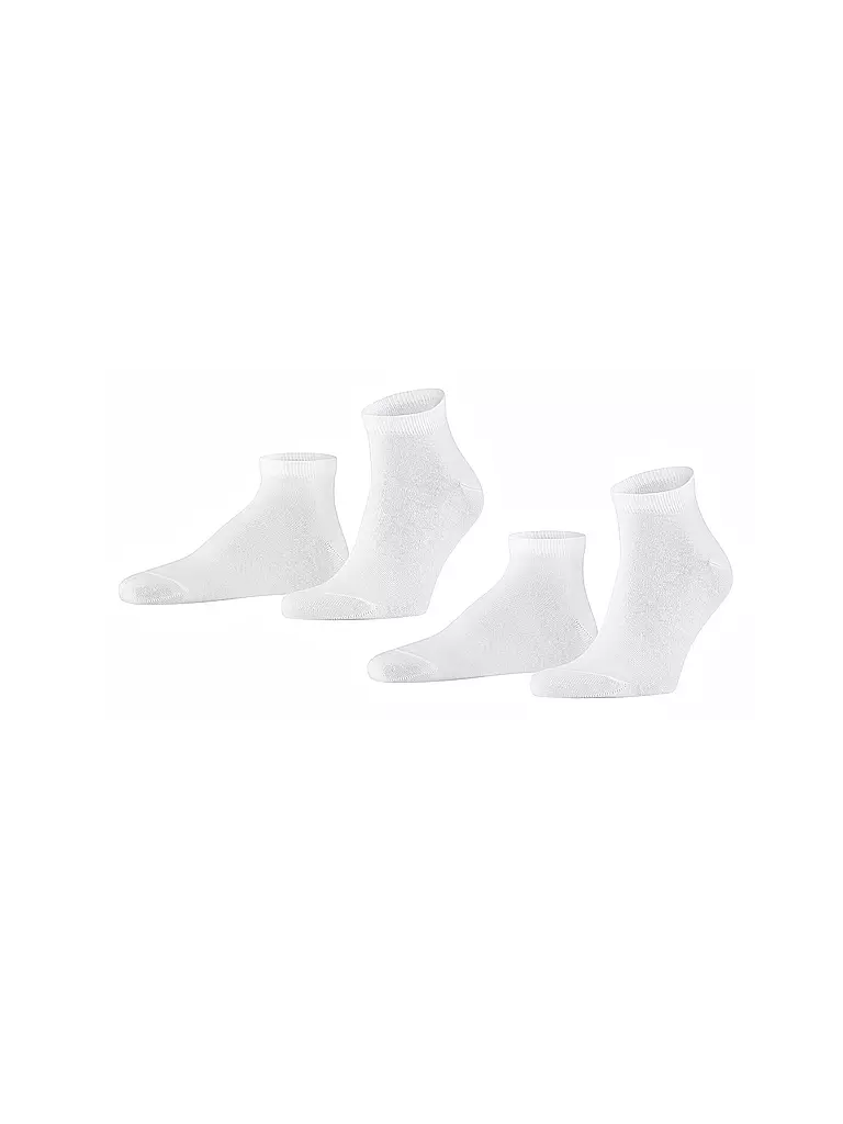FALKE | Calcetines cortos 2 unidades "Happy" (blanco) | Blanco