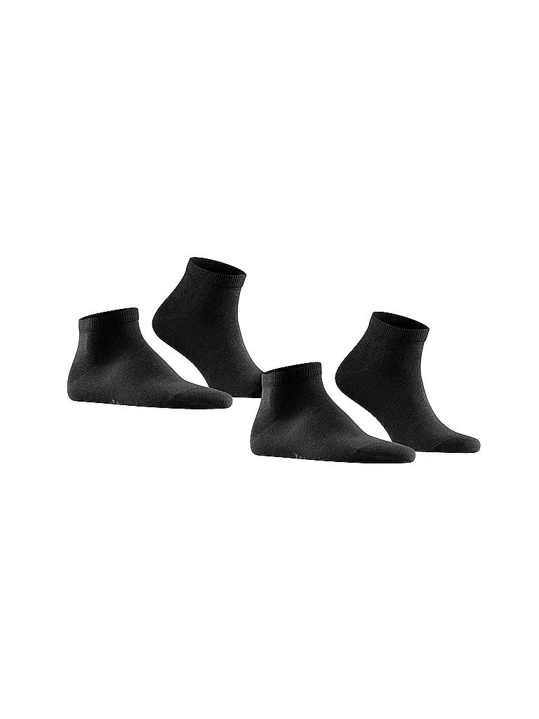 FALKE | Calcetines cortos 2-er Pkg "Happy" (negro) | 
