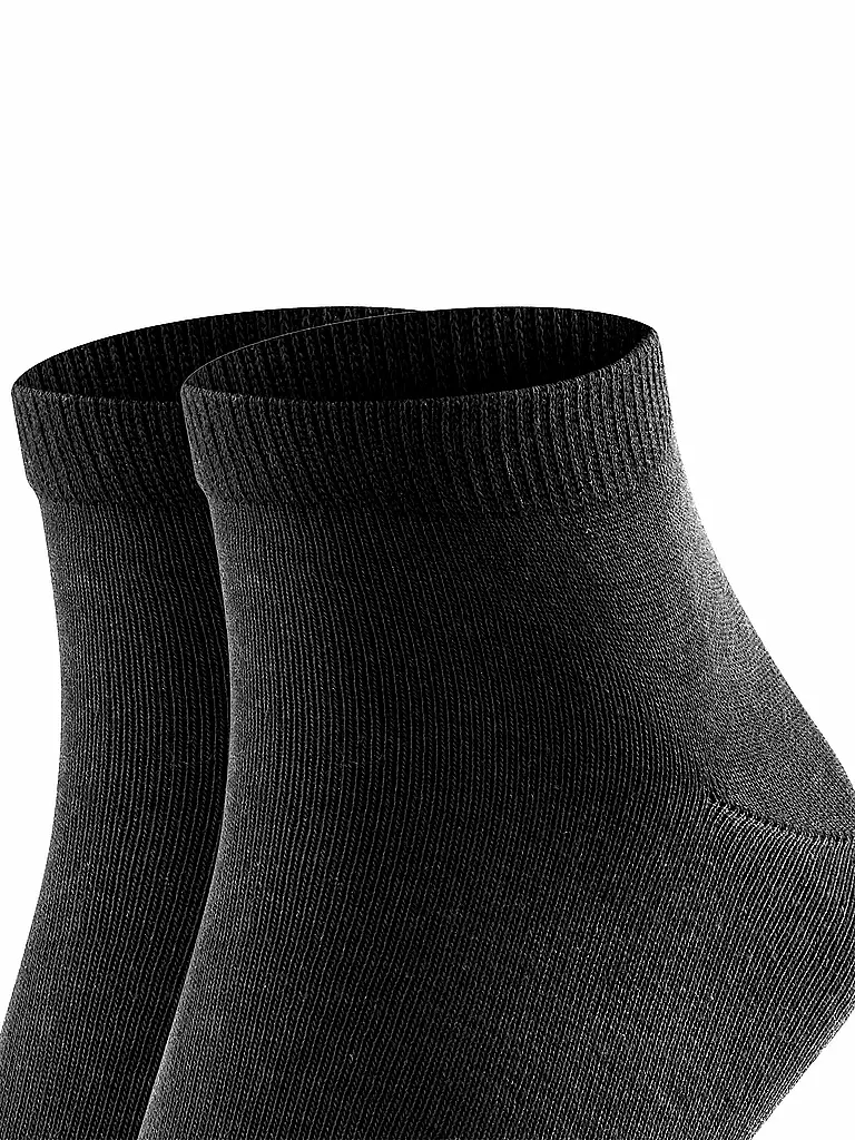 FALKE | Calcetines cortos 2-er Pkg "Happy" (negro) | 