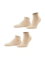FALKE | Calcetines cortos paquete de 2 "Happy" (azul marino oscuro) | Beige