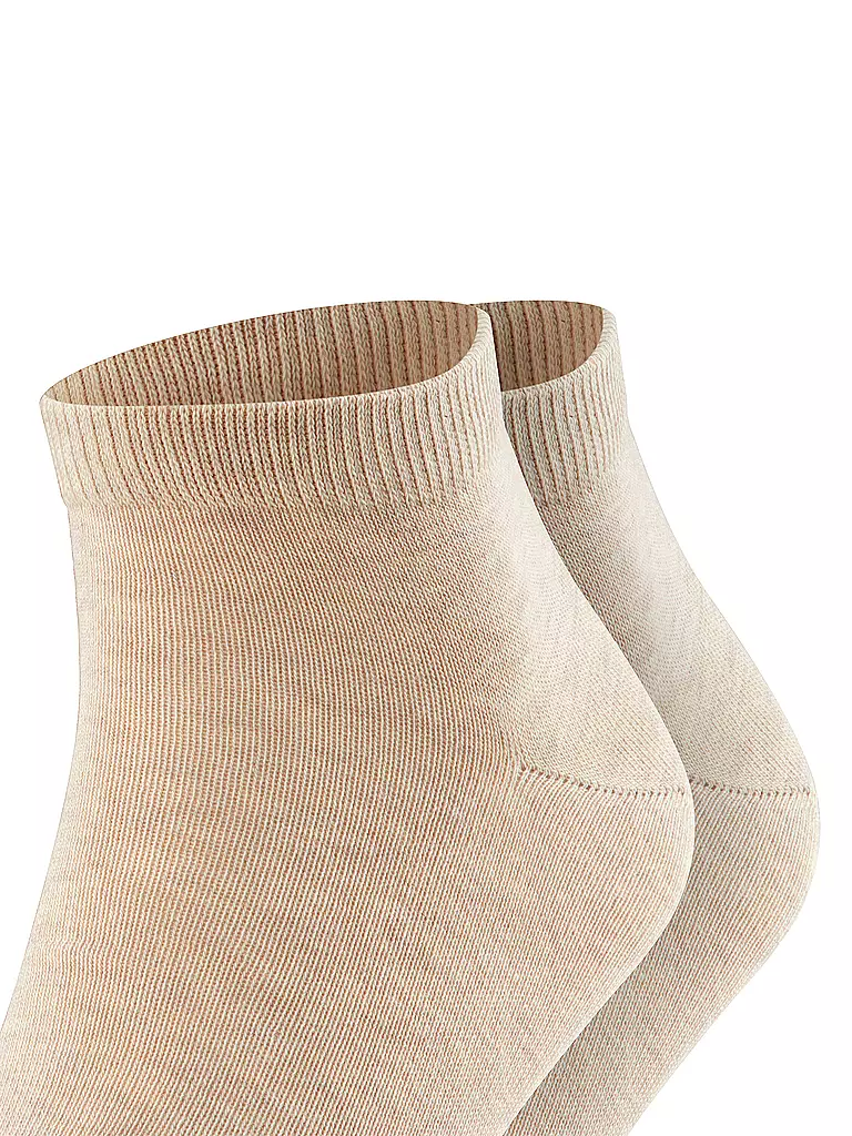 FALKE | Calcetines cortos HAPPY, paquete de 2, arena jaspeada. | 
