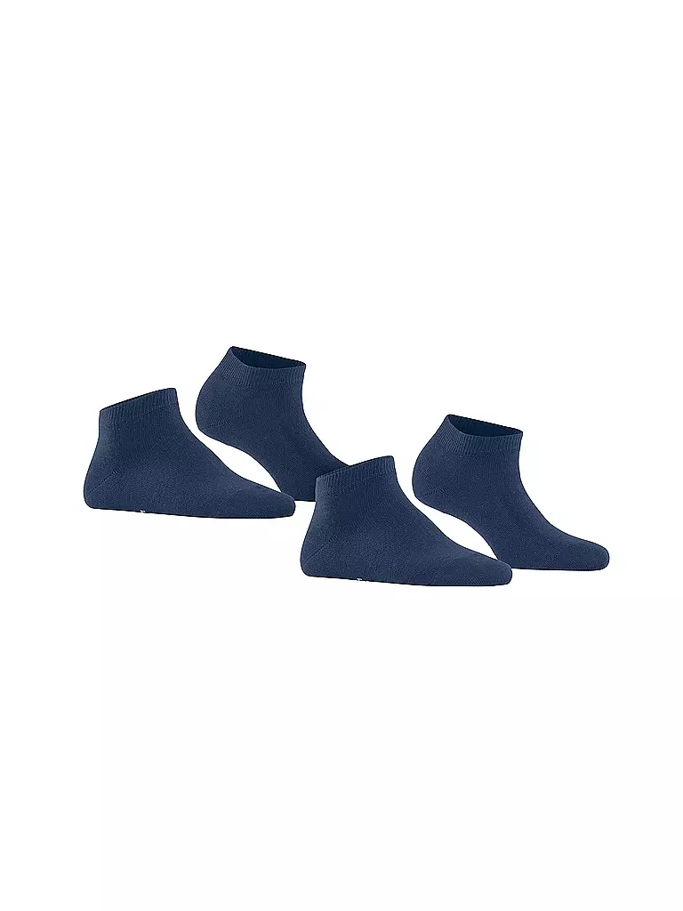 FALKE | Calcetines cortos Happy, paquete de 2, azul real | 