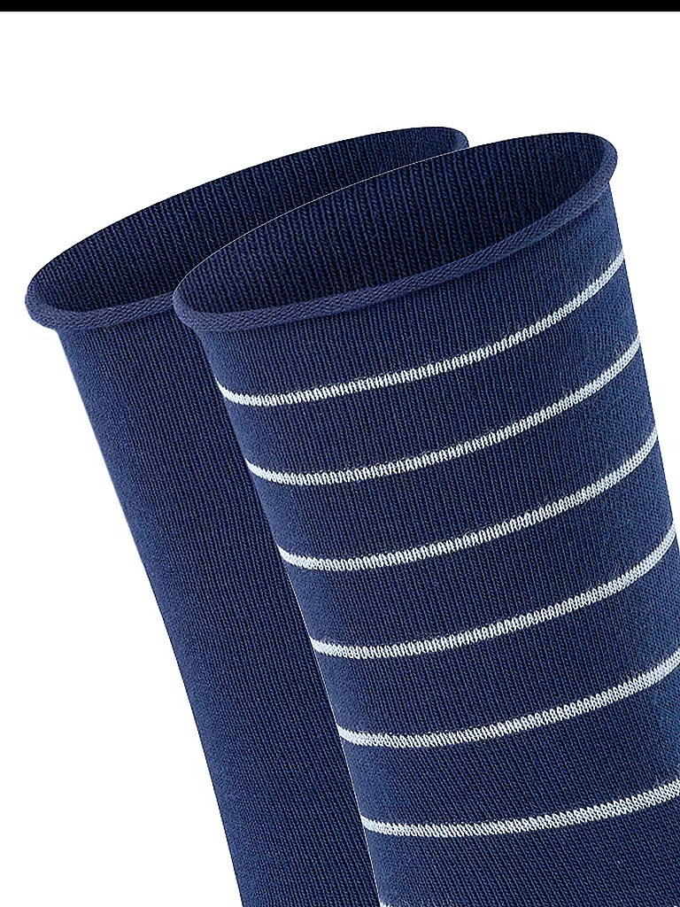 FALKE | Calcetines cortos Happy Stripe, paquete de 2, azul real | Azul