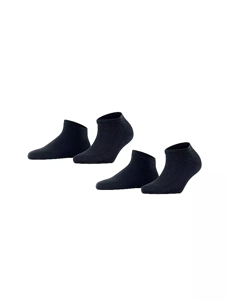 FALKE | Calcetines de deporte Happy, paquete de 2, azul marino oscuro | Azul