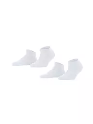 FALKE | Calcetines de deporte Happy, paquete de 2, blanco | Blanco
