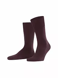 FALKE | Calcetines de hombre CLIMAWOOL barolo | Rojo oscuro