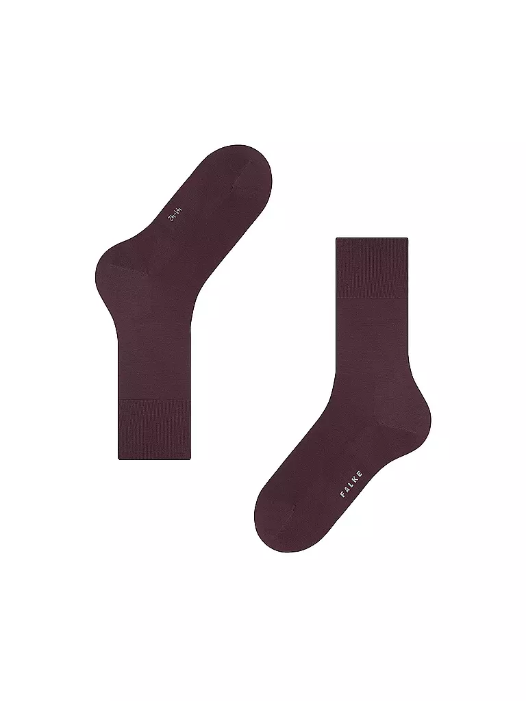 FALKE | Calcetines de hombre CLIMAWOOL barolo | Rojo oscuro