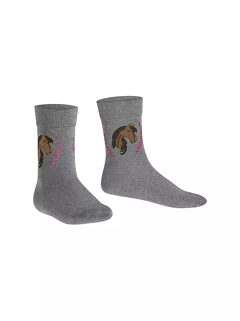 FALKE | Calcetines de niña gris jaspeado claro | 