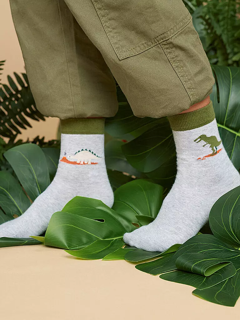 FALKE | Calcetines de niño DINOSAURS LT jaspeado | Gris