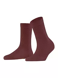 FALKE | Calcetines FABLE ESTATE negro | Rojo oscuro