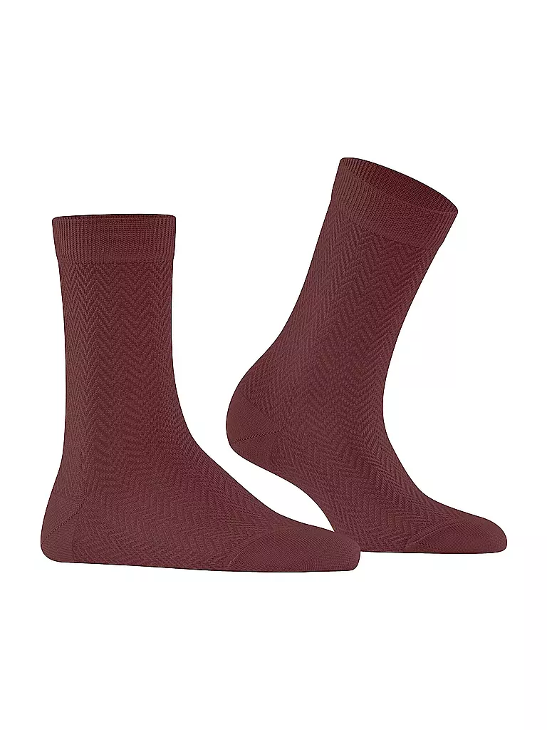 FALKE | Calcetines FABLE ESTATE cayenne | Rojo oscuro