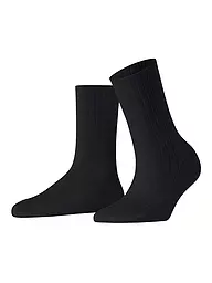 FALKE | Calcetines FALKE COTTON RIB white | Negro
