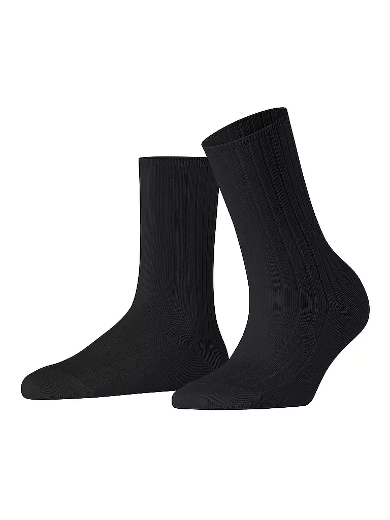FALKE | Calcetines FALKE COTTON RIB negros | Negro