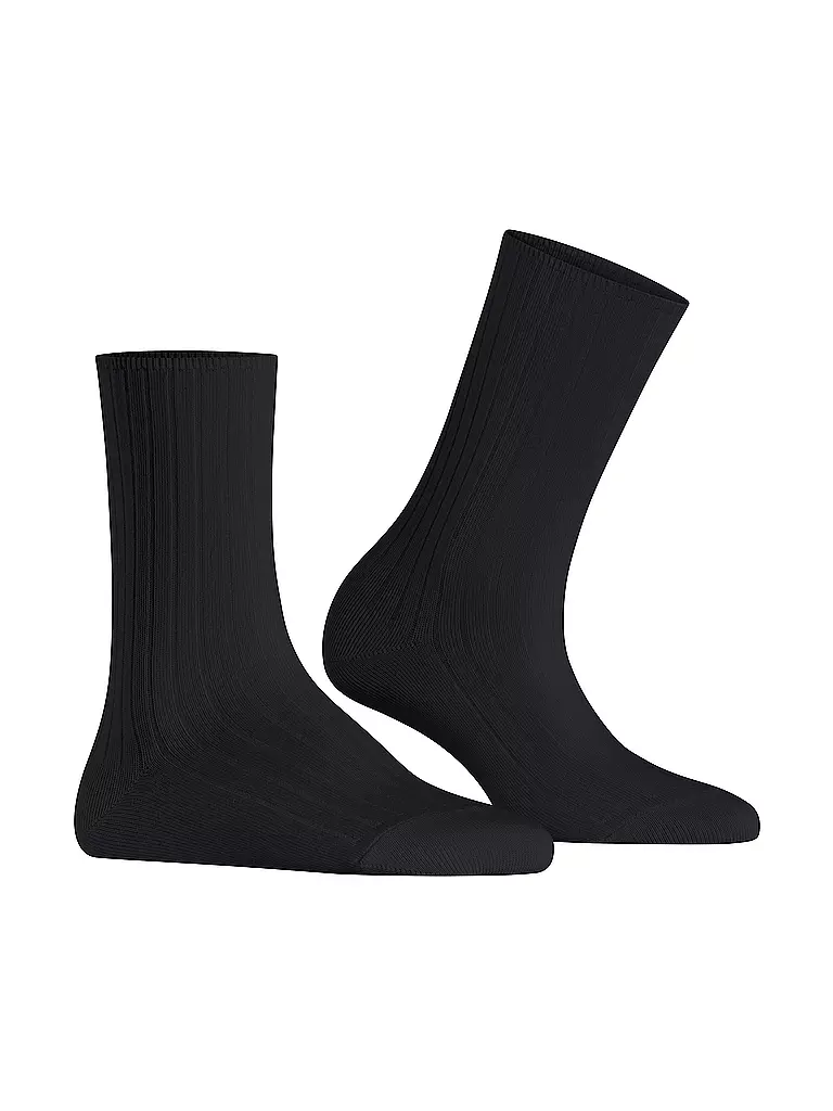 FALKE | Calcetines FALKE COTTON RIB negros | Negro