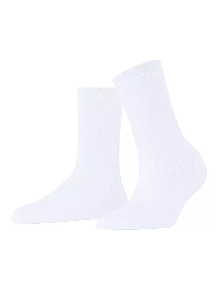 FALKE | Calcetines FALKE COTTON RIB white | Blanco