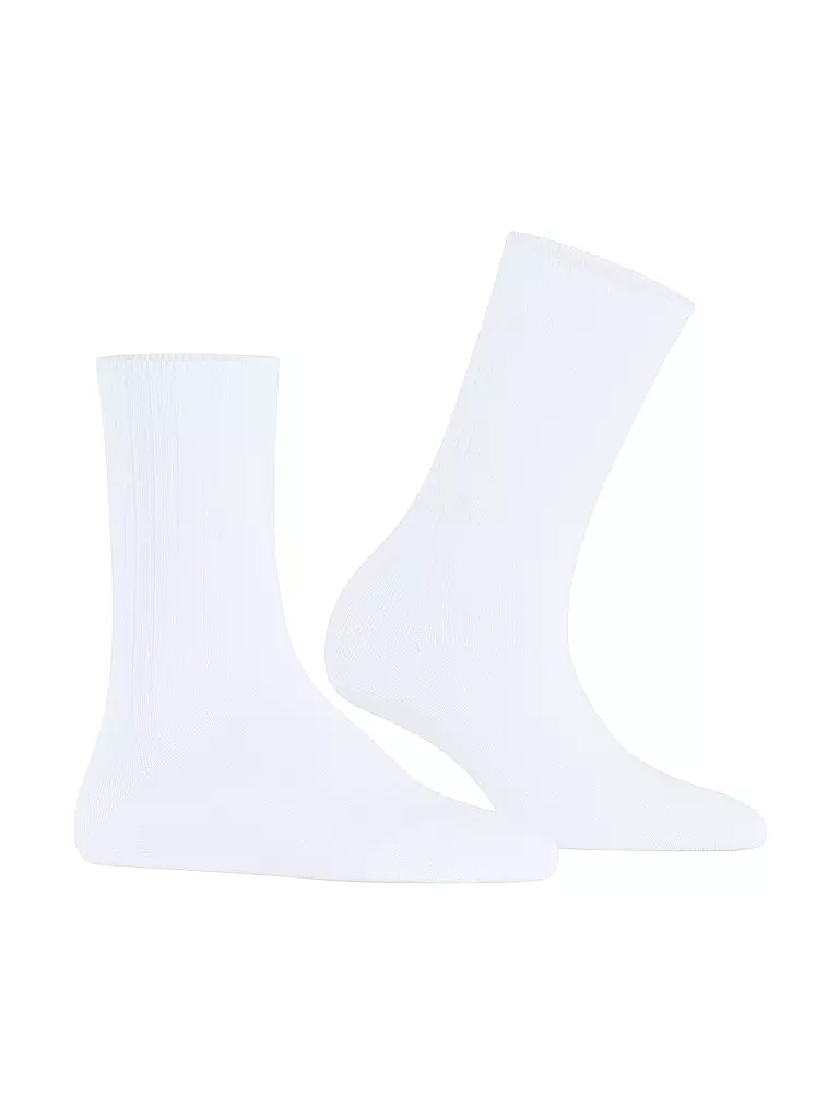 FALKE | Calcetines FALKE COTTON RIB white | Blanco