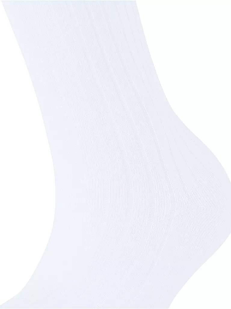 FALKE | Calcetines FALKE COTTON RIB white | Blanco