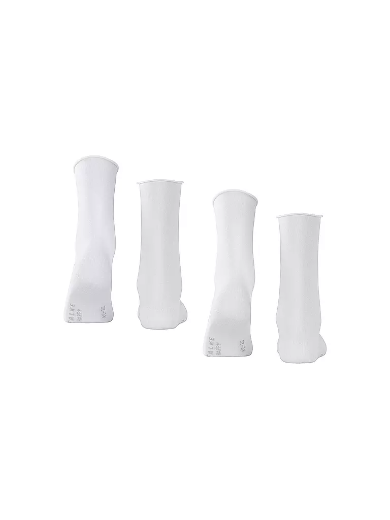 FALKE | Calcetines Happy Paquete de 2 blanco | 