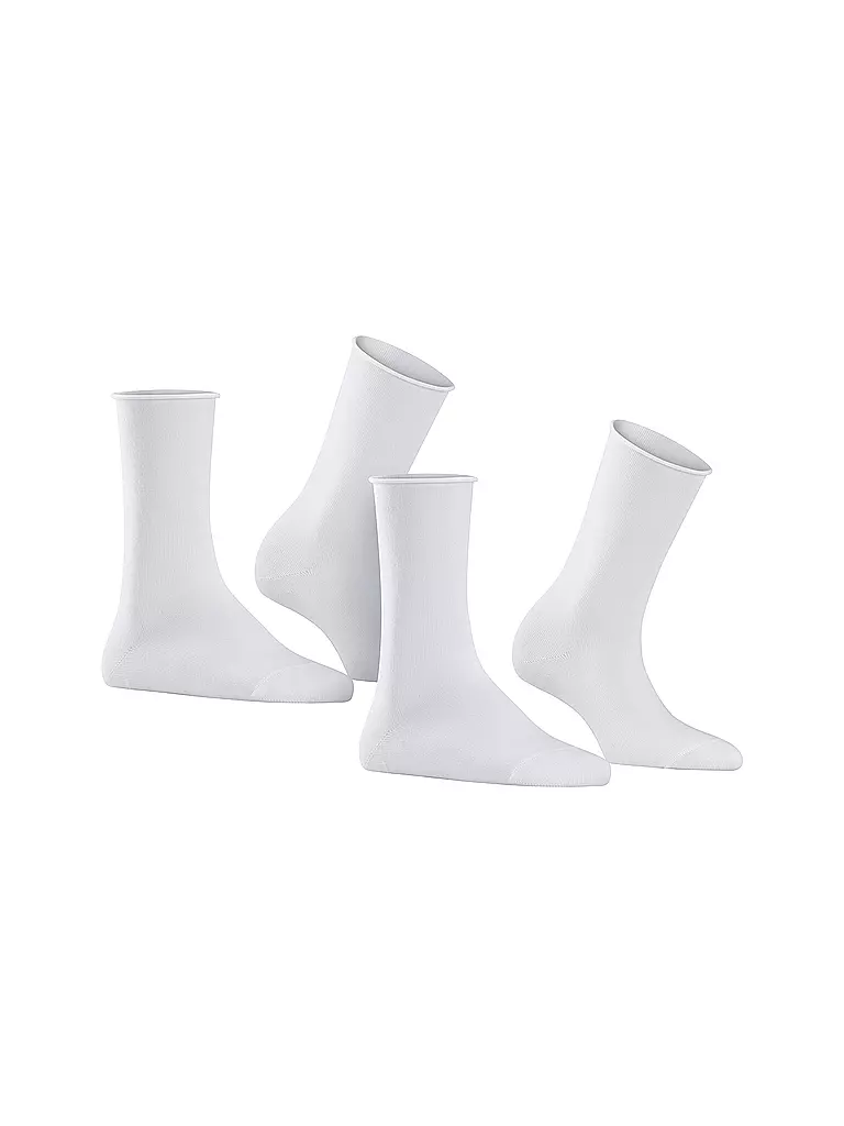 FALKE | Calcetines Happy Paquete de 2 blanco | 