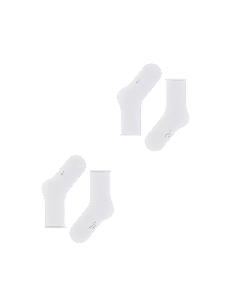 FALKE | Calcetines Happy Paquete de 2 blanco | 