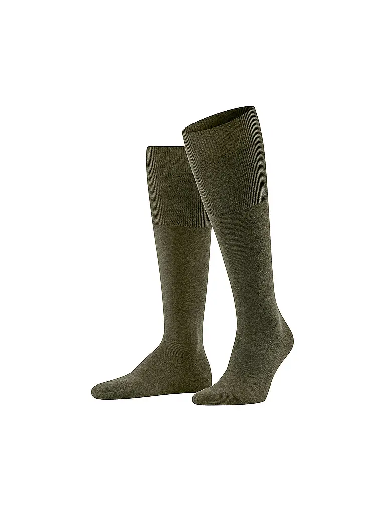FALKE | Calcetines hasta la rodilla AIRPORT grass | Oliva