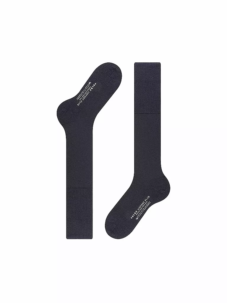 FALKE | Calcetines hasta la rodilla AIRPORT PLUS azul marino oscuro | 