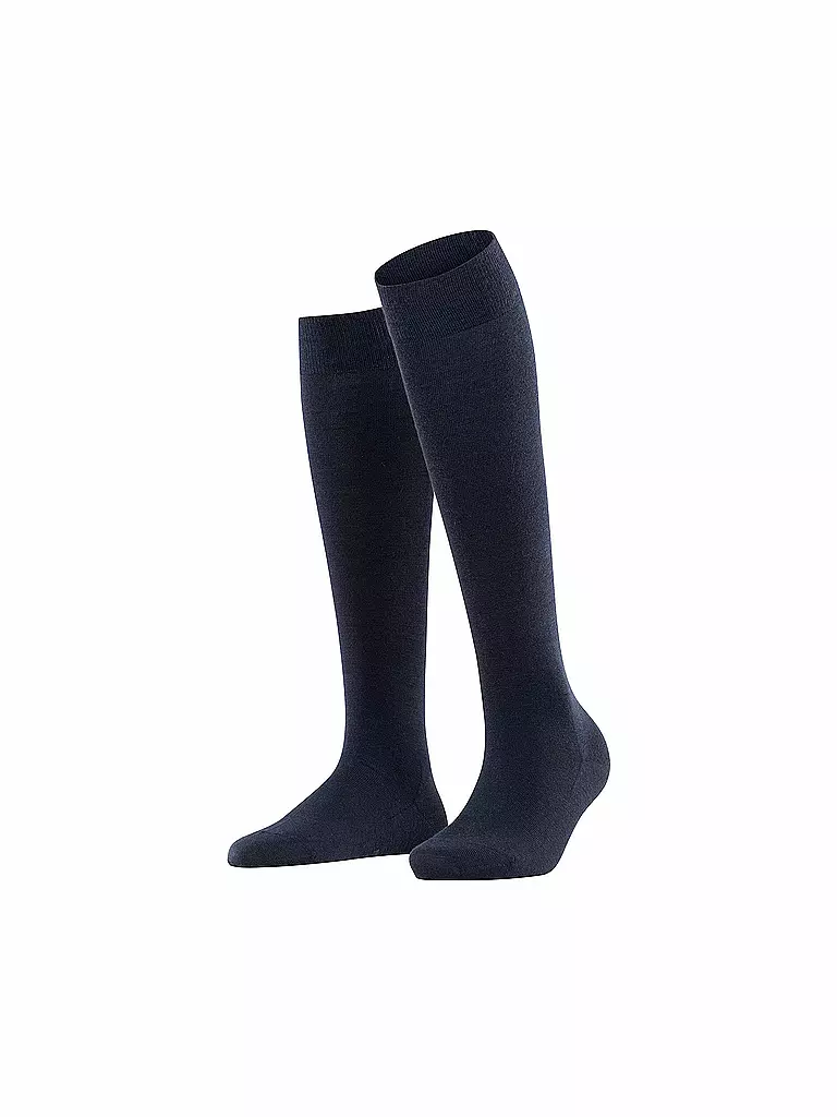 FALKE | Calcetines hasta la rodilla azul marino oscuro | Azul oscuro