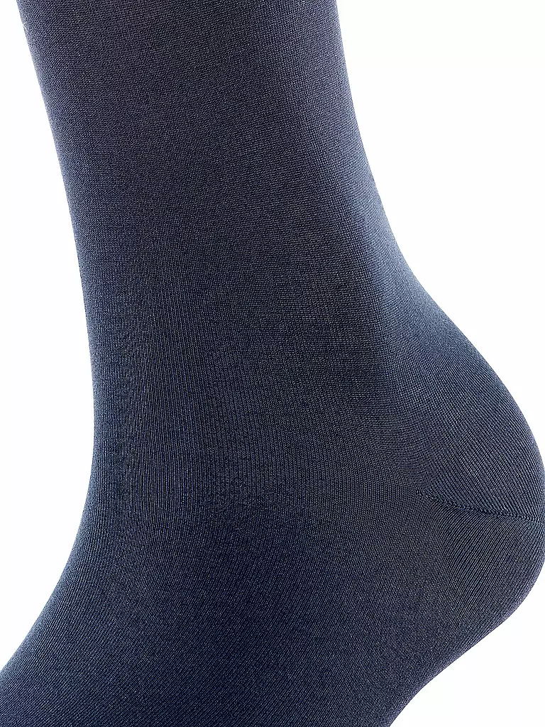 FALKE | Calcetines hasta la rodilla COTTON TOUCH azul marino oscuro | 