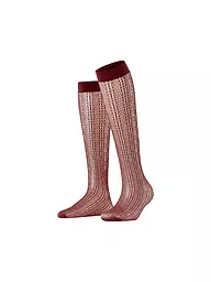 FALKE | Calcetines hasta la rodilla CROSSROADS alcachofa | Rojo oscuro