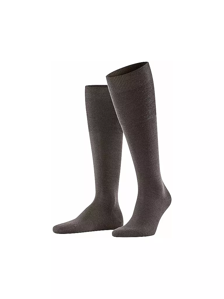 FALKE | Calcetines hasta la rodilla para hombre "Airport" | Marrón