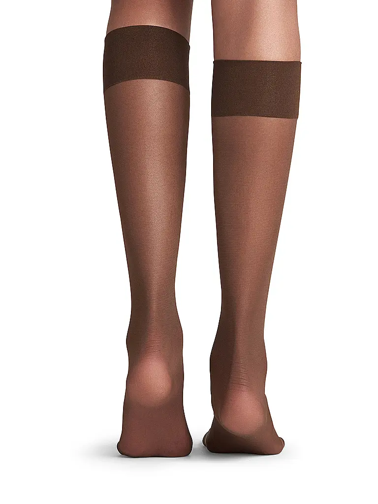 FALKE | Calcetines hasta la rodilla PURE MATT 20 Den brenda | Marrón