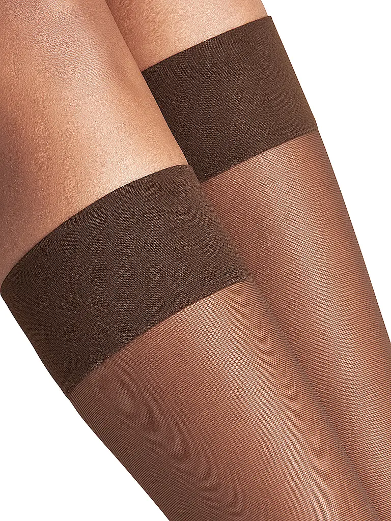 FALKE | Calcetines hasta la rodilla PURE MATT 20 Den brenda | Marrón