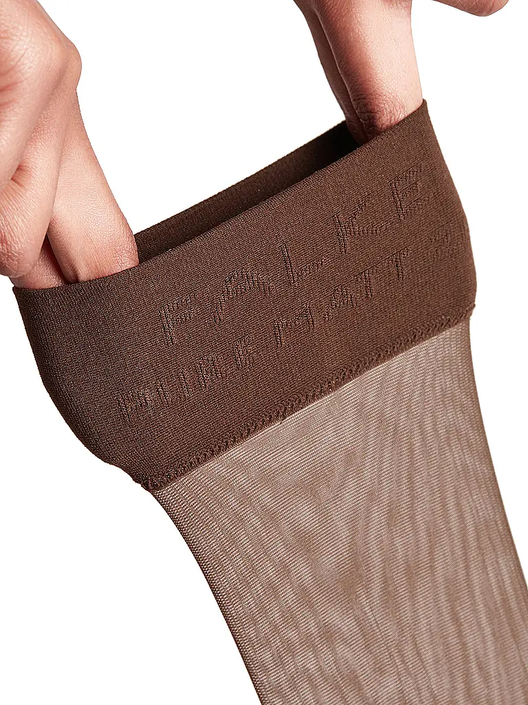 FALKE | Calcetines hasta la rodilla PURE MATT 20 Den brenda | Marrón