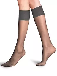 FALKE | Calcetines hasta la rodilla PURE MATT 20 Den iron | Gris