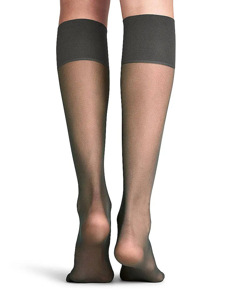 FALKE | Calcetines hasta la rodilla PURE MATT 20 Den iron | Gris