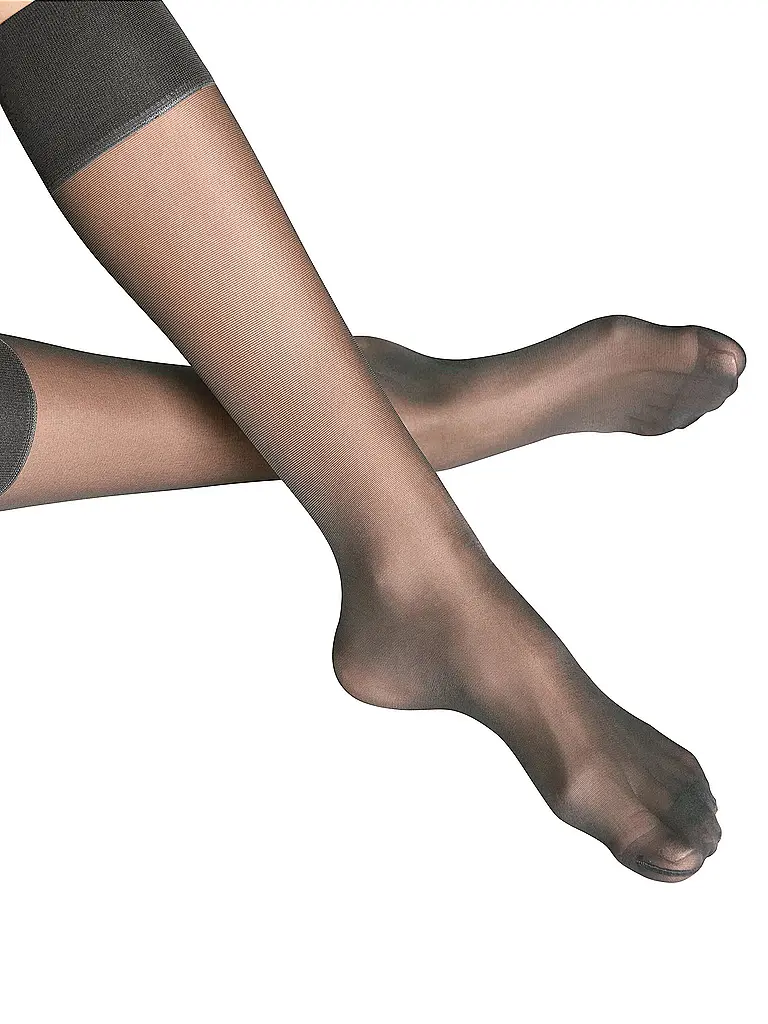 FALKE | Calcetines hasta la rodilla PURE MATT 20 Den iron | Gris