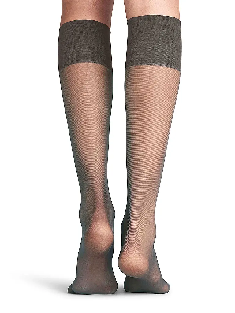 FALKE | Calcetines hasta la rodilla PURE MATT 20 Den mushroom | Marrón