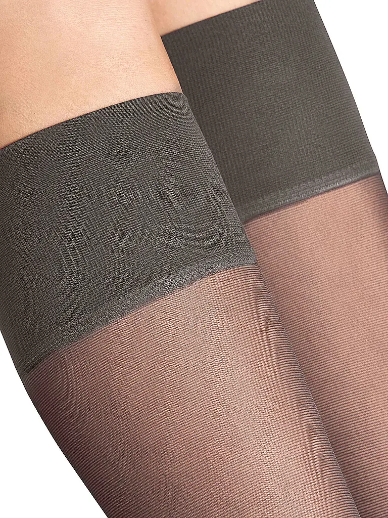 FALKE | Calcetines hasta la rodilla PURE MATT 20 Den mushroom | Marrón